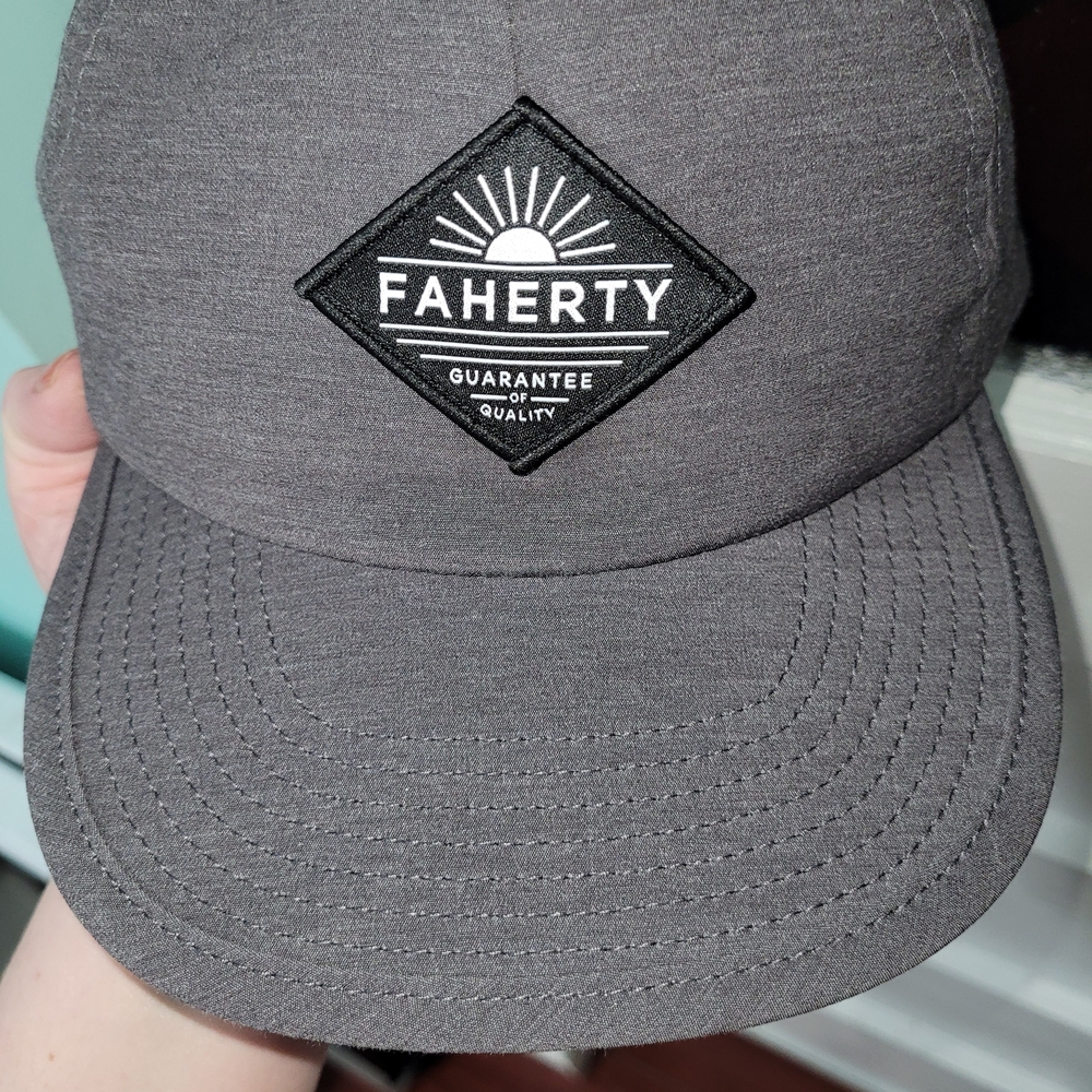 Faherty Gray Cap For Men Brand New With Tags